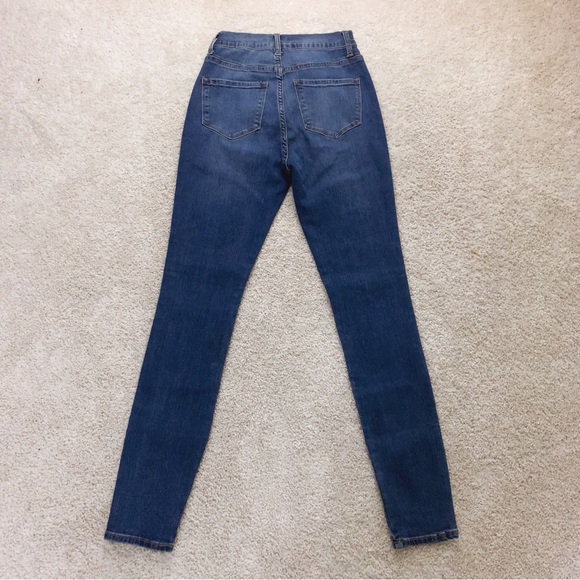 FASHION NOVA Blue Jean Denim High Waist Skinny Jeans Pants Size 7 - Picture 6 of 9